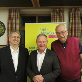 Hr. Fritz Haugg, Dr. Wolfgang Heubisch und Hr. Thomas Ranft