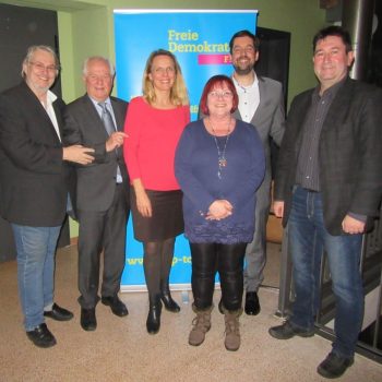 vlnr: Fritz Haugg, Günther Fuhrmann, Julika Sandt (MdL), Dagmar Reuter, Dr. Patrick Lechner, Eddy Häner