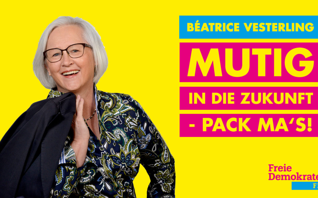 Béatrice Vesterling – Ihre FDP Direktkandidatin im Wahlkreis Bad Tölz-Wolfratshausen-Miesbach